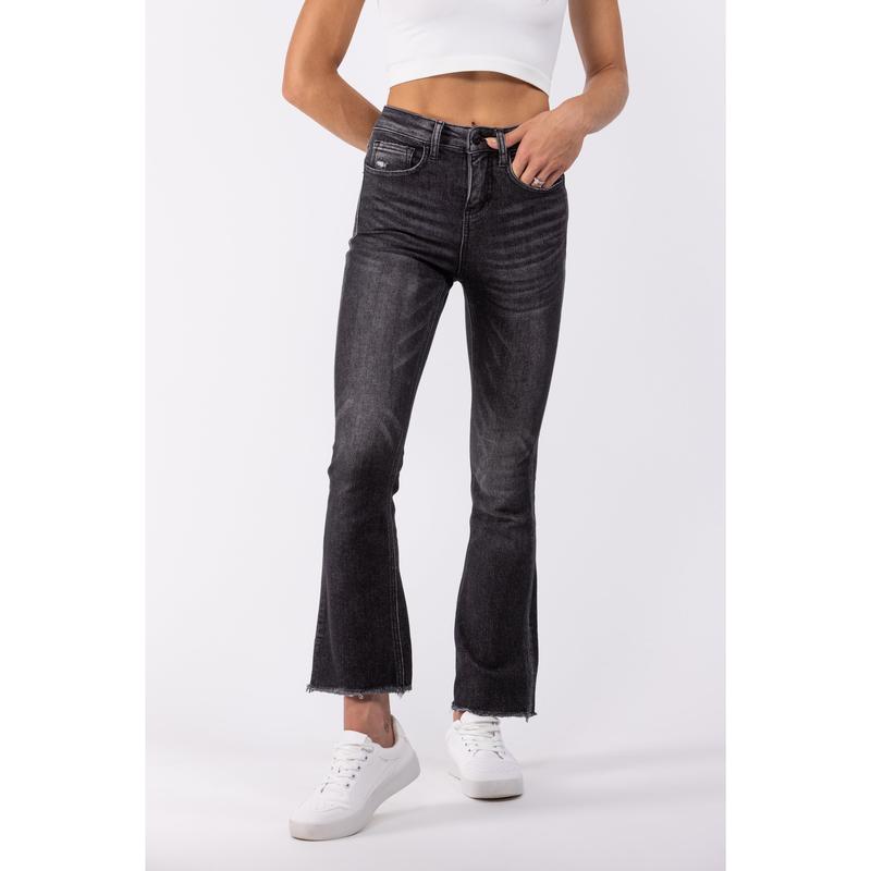 Lovervet Take Me Higher High-Rise Kick Flare Tummy Control Denim